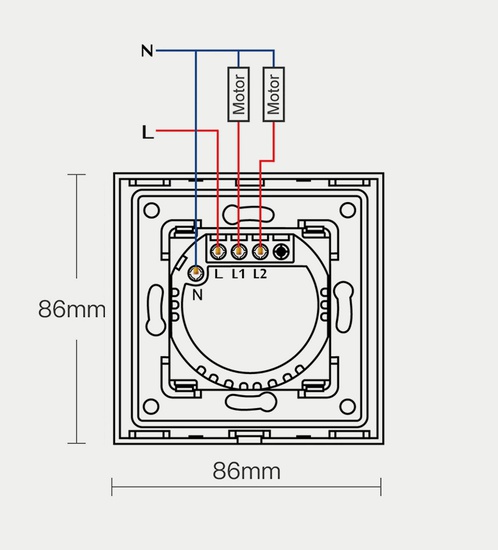 ZINC WiFi Switch shutter & curtain window with installation