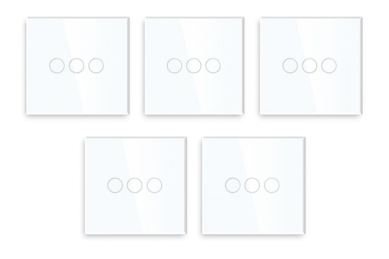 Smart Zigbee Switch 3G 86x86 mm Glass Touch with installation