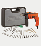 Black+Decker 650W Hammer Drill + 50 Accessories
