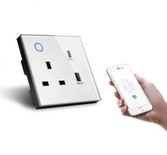 Wi-Fi Single Smart Wall Socket-With installation