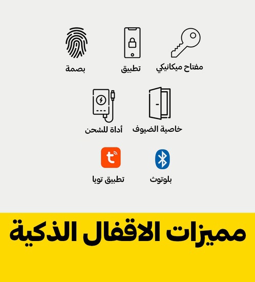 القفل الذكي KX03 للأبواب الخشب والألمنيوم والحديد (ماركة FDx) بدون تمديدات