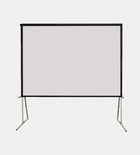Projector screen 150 inch - external mobile - gray