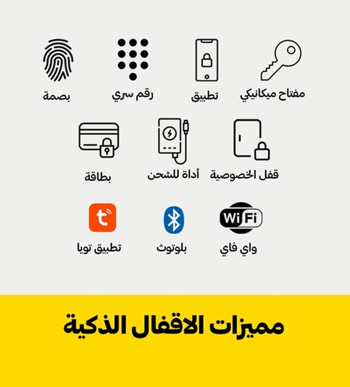 القفل الذكي FX03 للأبواب الخشب والألمنيوم والحديد (ماركة FDx)