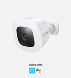 Eufy - 2K Standalone Security Camera-White - with installation