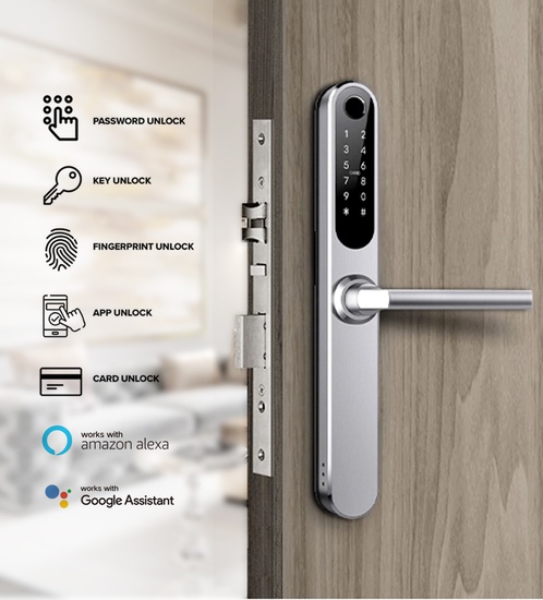 Smart Lock - Aluminium Doors With installation