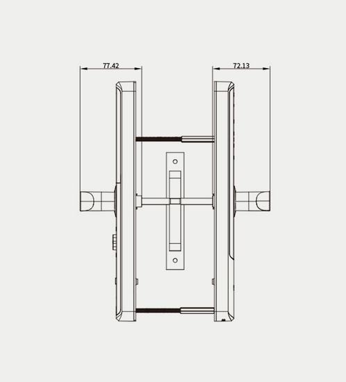 KX06 smart lock for wood, aluminum and metal doors (FDx brand)