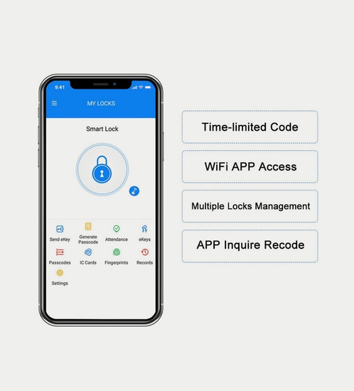 Smart Lock - Aluminium Doors With installation