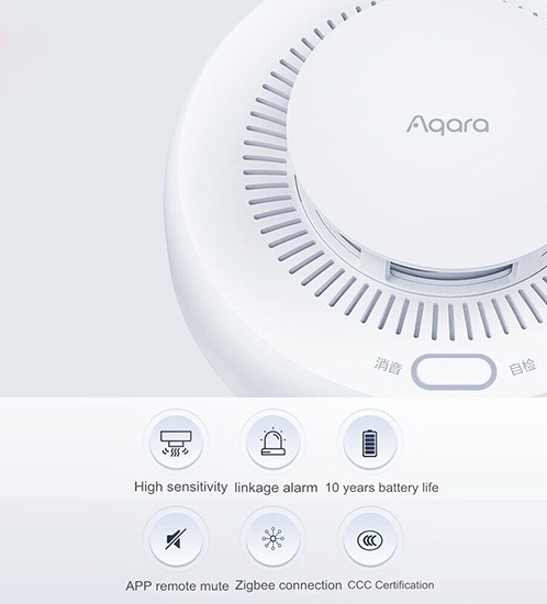 Aqara Smart Smoke Detector - with installation