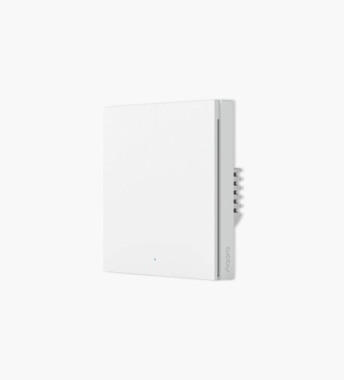 Aqara Smart Wall Switch H1(No Neutral, Single Rocker) - with installation