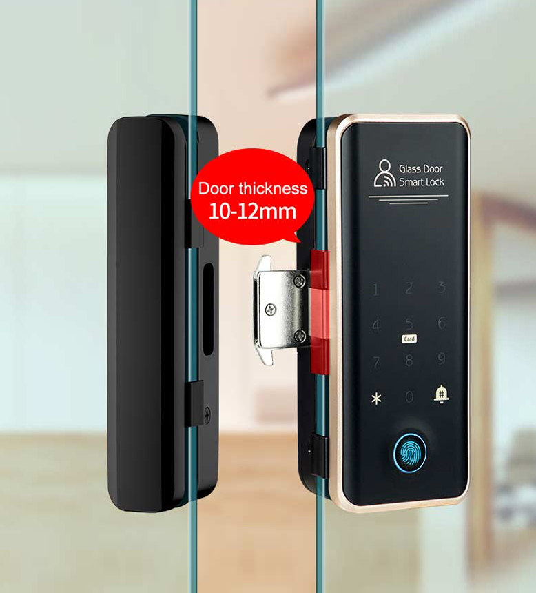 Smart Lock Glass Doors With installation هوم واقن تسوق التشطيبات